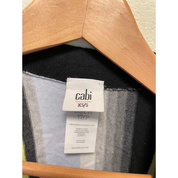 CAbi Womens Serape Poncho XS Colorful Stripe Dolman Open Front Southwestern Boho - Picture 2 of 6